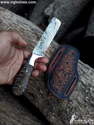 Pine Cone Resin Bull Cutter Knife for Working Cowboys and Collectors