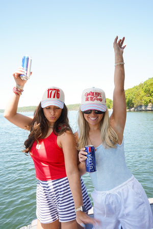 1776 Blue and Red Stripe Hat