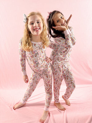 Pink Unicorn | Two-Piece Bamboo Pajama Set by Boosh Baby image 9