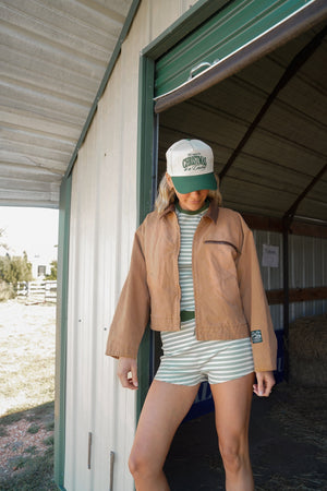 All I want for Christmas is a Cowboy - Green Vintage Trucker Hat by KenzKustomz, view 9