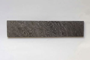 8 Inch Firestorm Pattern Damascus Steel Billet Bar Blank for Custom Knife Making