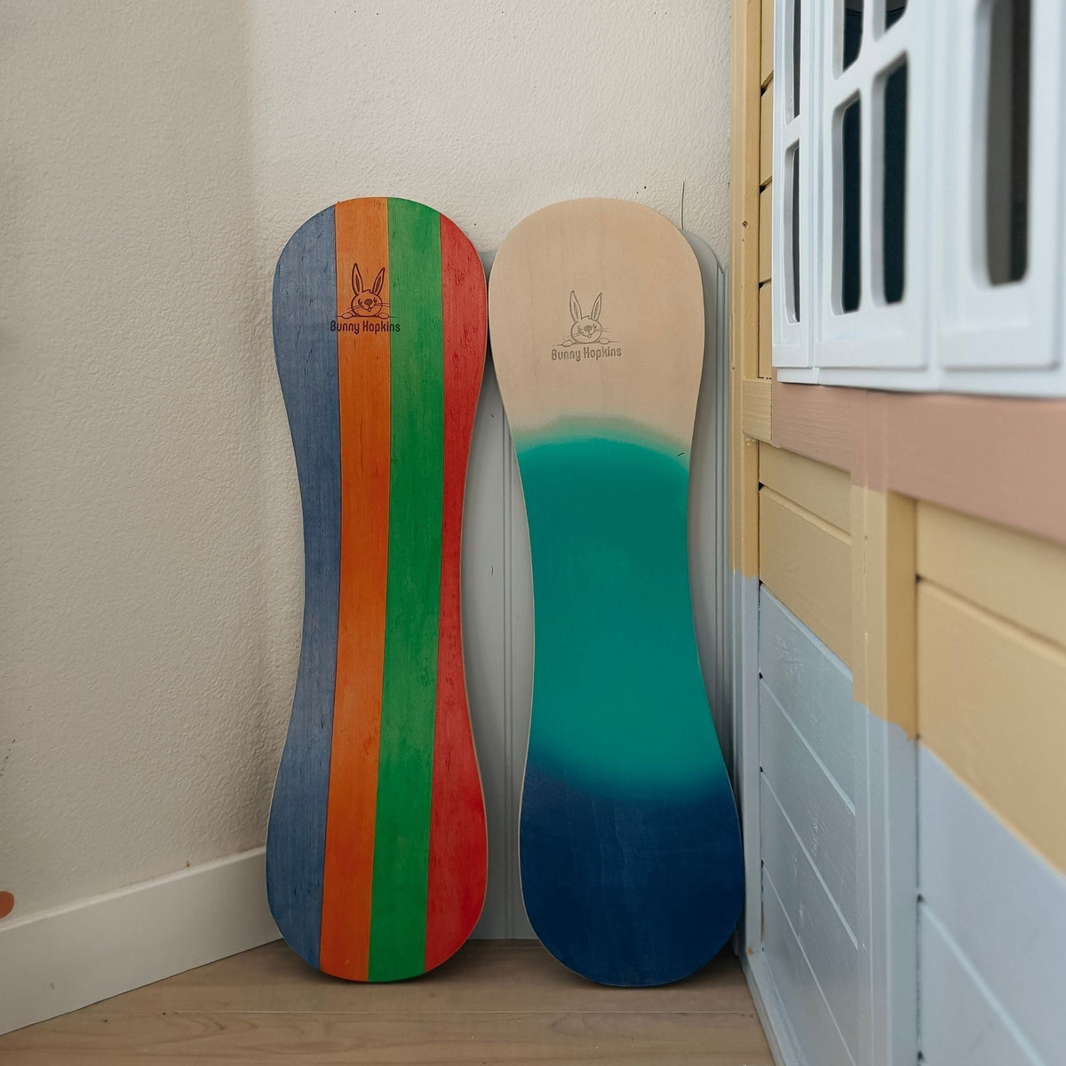 Spinzee Board by Bunny Hopkins, handcrafted wooden activity toy product and lifestyle photo 9