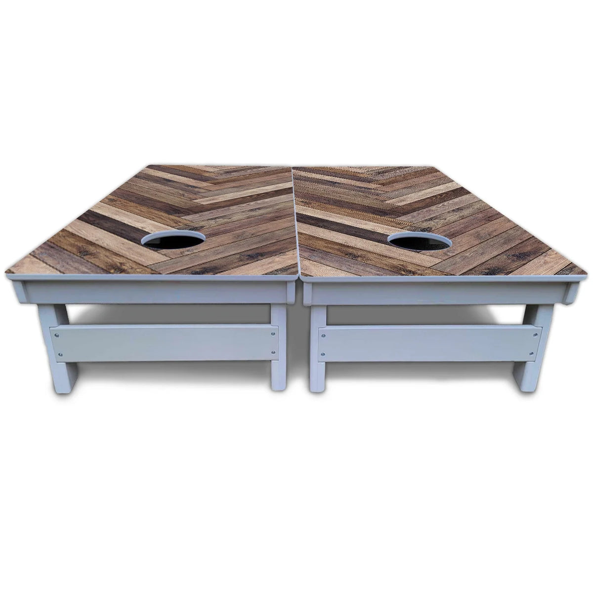Herringbone Cornhole Boards - All Weather Series