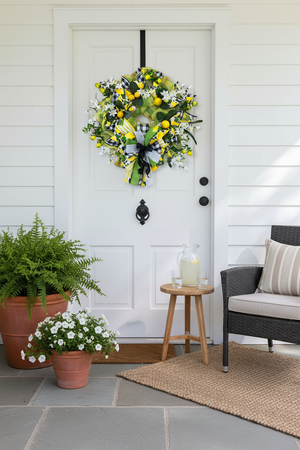 Lemon Wreath handmade by Bouge Creations in Mississippi