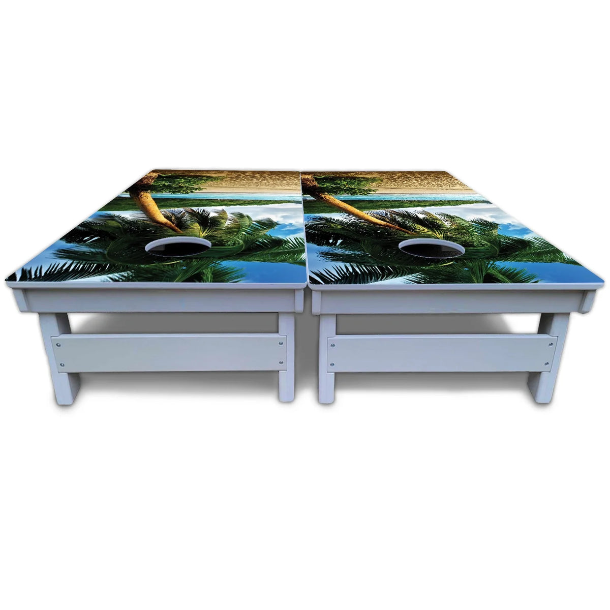 Tropical Hideaway Cornhole Boards - All Weather Series