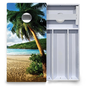 Tropical Hideaway Cornhole Boards - All Weather Series