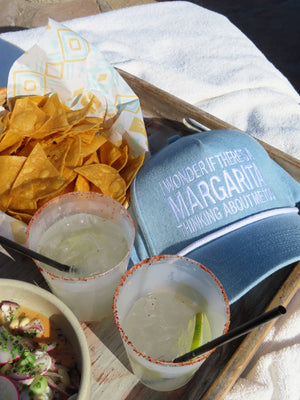 I Wonder If There's A Margarita Thinking About Me Too - Denim Hat