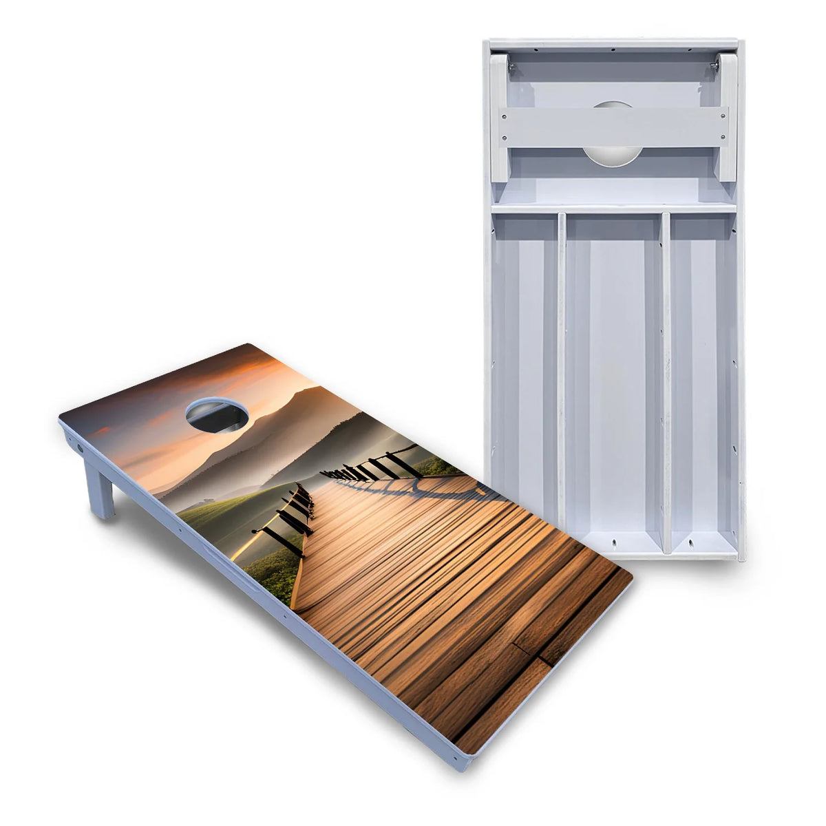 Wooden Bridge Cornhole Boards - All Weather Series
