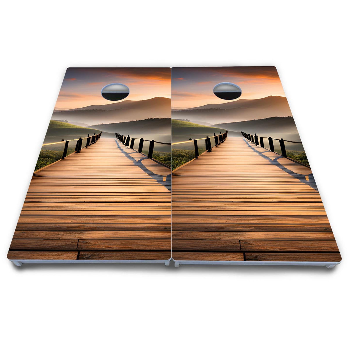 Wooden Bridge Cornhole Boards - All Weather Series