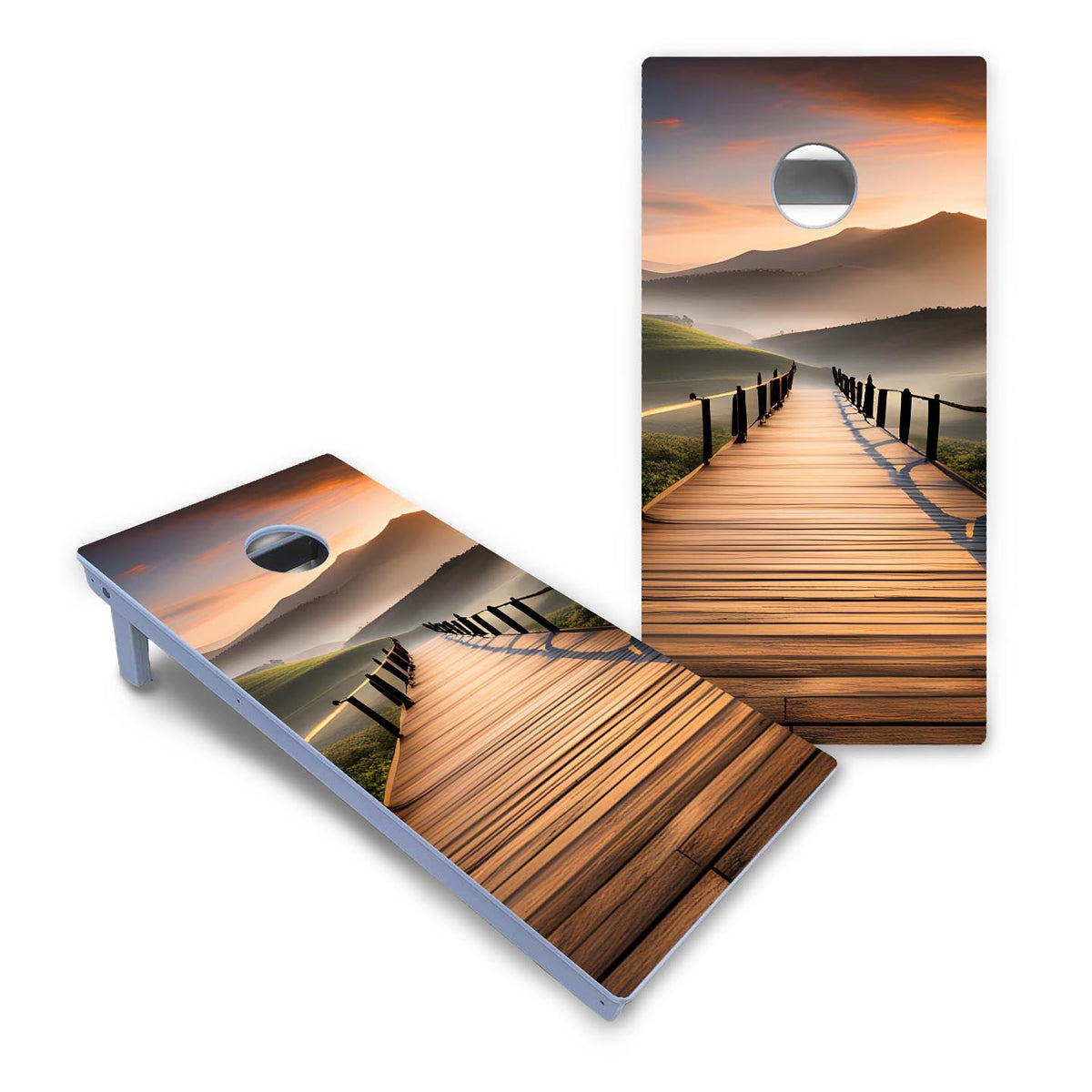 Wooden Bridge Cornhole Boards - All Weather Series