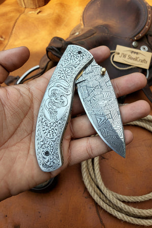 Obsidian Mosaic Folder Knife product detail, view 2