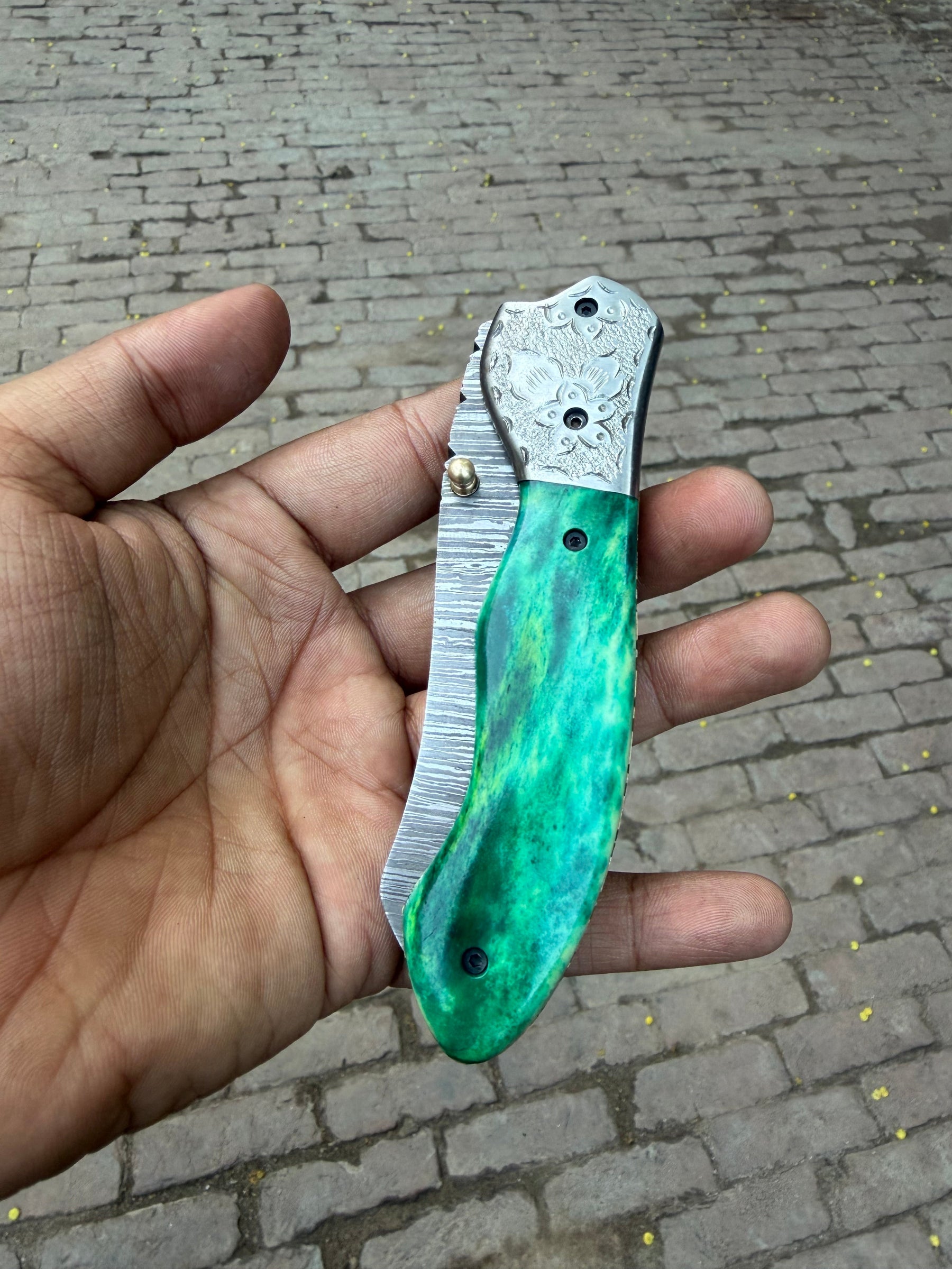 Jadeline Damascus Folder product detail, view 3