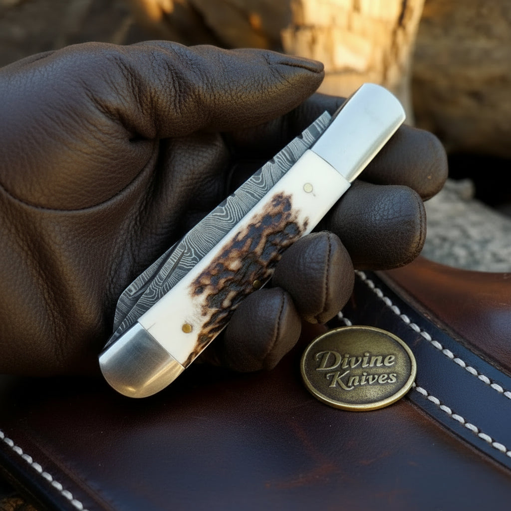 Twist Pattern Stockman Folding Knife for Collectors and Everyday Use