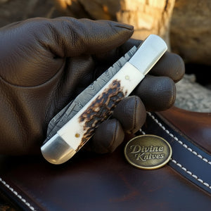 Twist Pattern Stockman Folding Knife for Collectors and Everyday Use