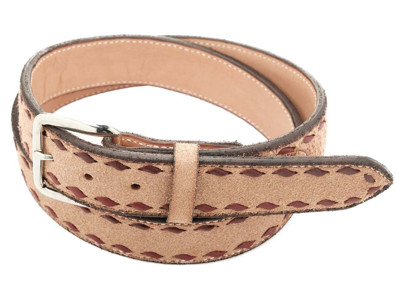Roughout Buckstitch Belt 48