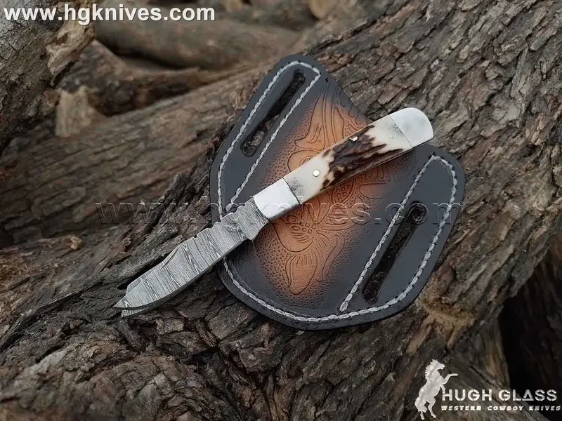 Twist Pattern Trapper Folding Knife for Traditional Pocket Knife Fans