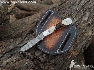 Twist Pattern Trapper Folding Knife for Traditional Pocket Knife Fans