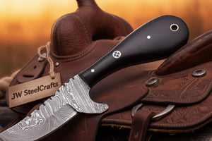 Blackhorn Ladder Damascus Bull Cutter by JW SteelCrafts, alternate view 4