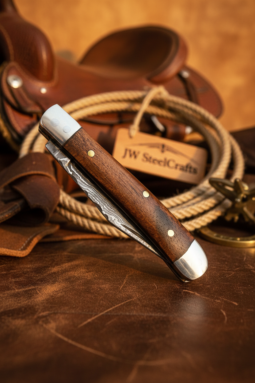 Rosewood Folding Knife product detail, view 5