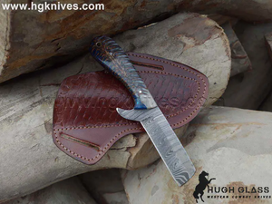 Blue Pine Cone Bull Cutter Knife for Working Cowboys and Collectors