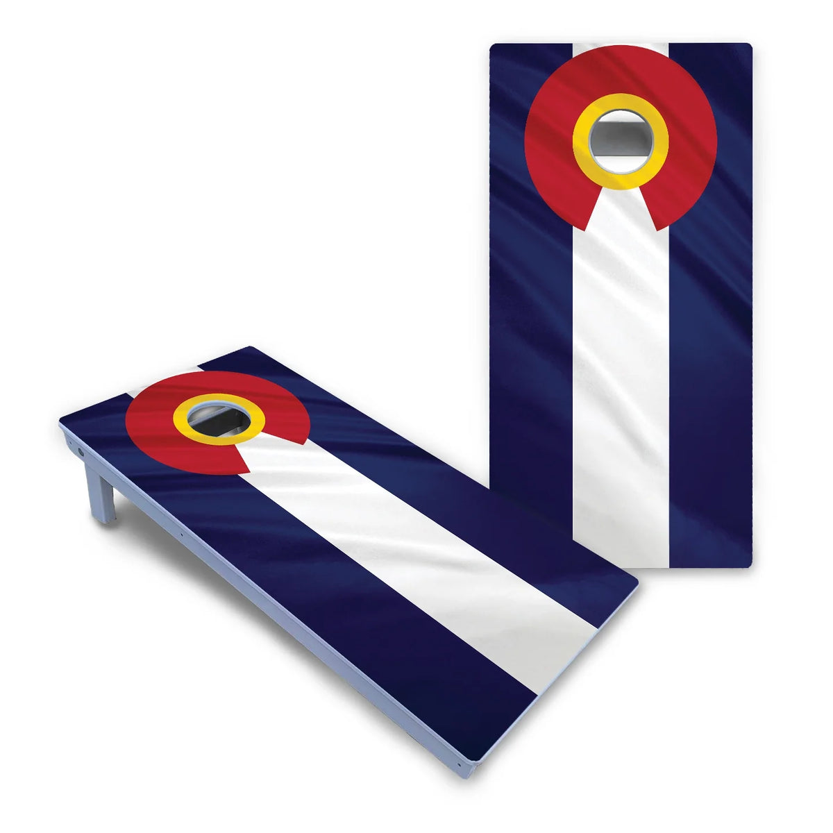 Colorful Colorado Flag Cornhole Boards - All Weather Series