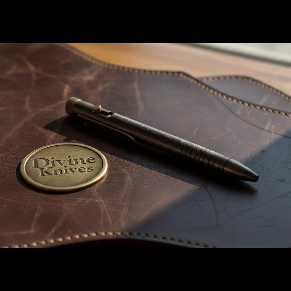 Engraved Steel Bolt Action Pen for Everyday Carry
