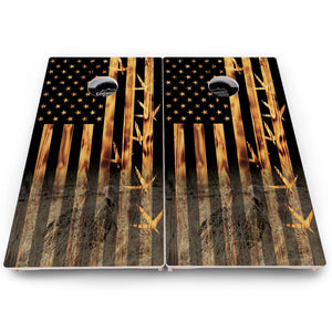 Hidden Wildlife Flag Cornhole Boards – Pro Lite or Pro Elite