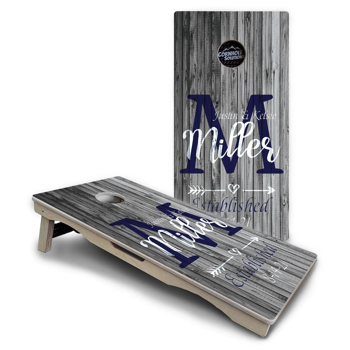 Grey Slat Cornhole Boards – Pro Lite or Pro Elite