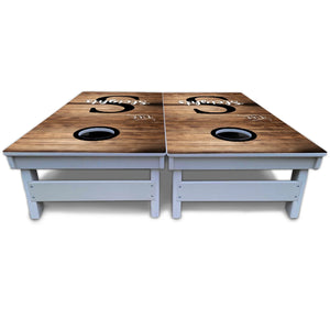 Wood Slat Name Cornhole Boards - All Weather Series