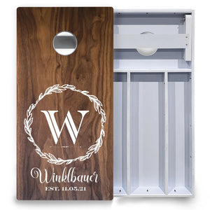 Wreath Cornhole Boards - All Weather Series