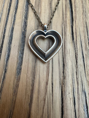 LOVE Heartbeat Necklace - Bronze by Forged By Fire — view 7 of 7