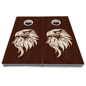 Stained Flag & Eagle Cornhole Boards - All Weather Series