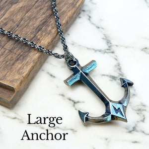 Hold Fast Anchor Necklace - Sterling Silver Christian necklace by Forged By Fire - additional view 4
