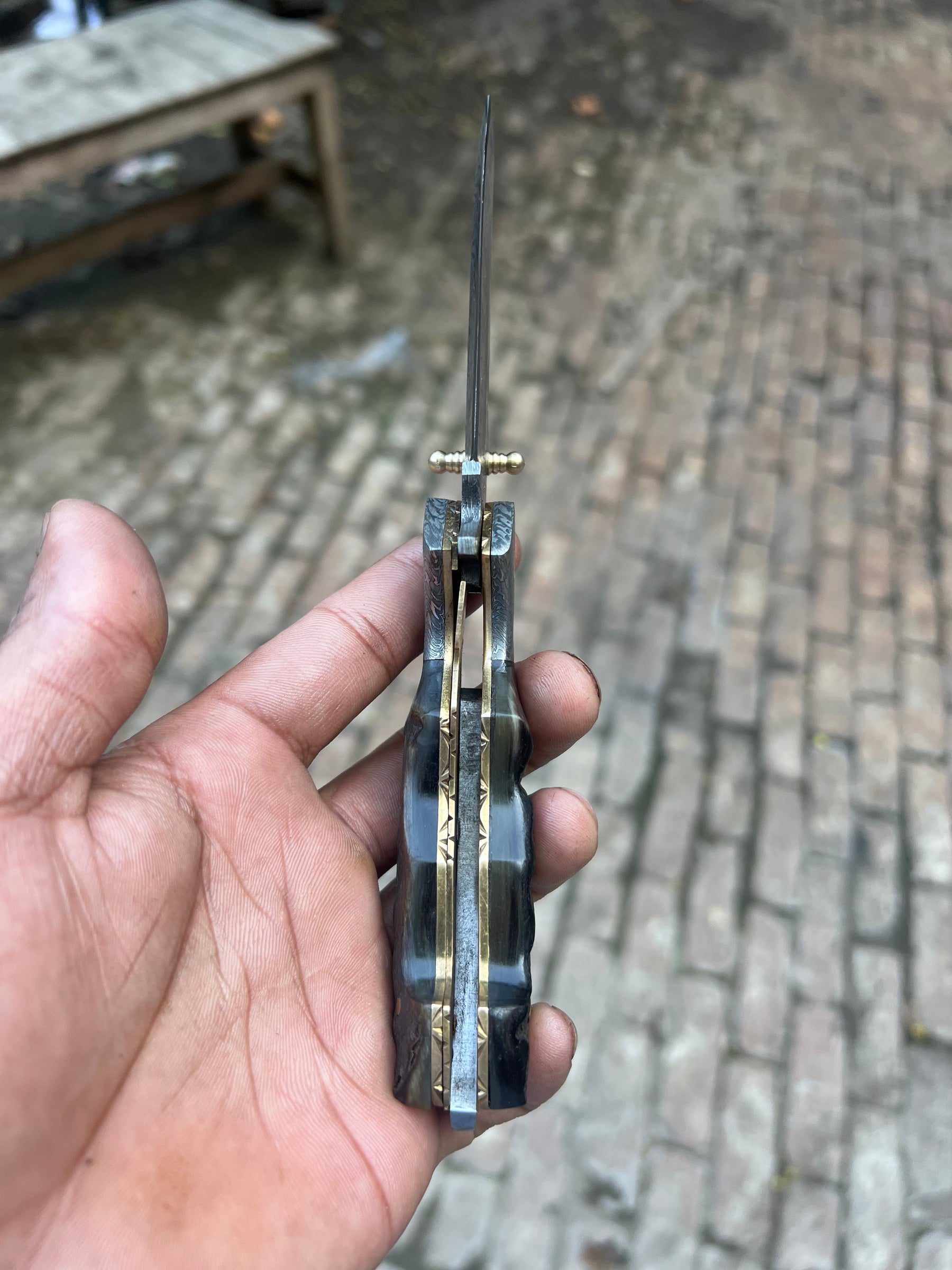Grithorn Damascus Folder product detail, view 5