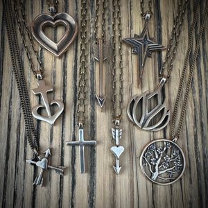 LOVE Heartbeat Necklace - Bronze by Forged By Fire — view 6 of 7