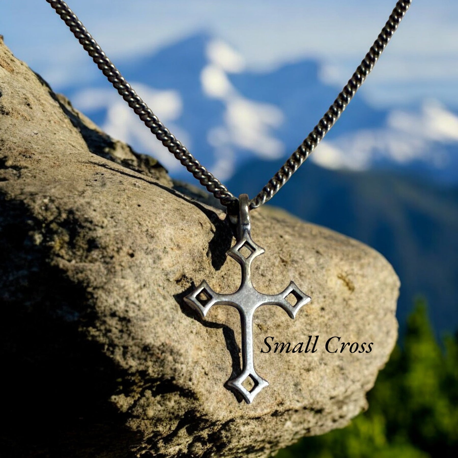 Gothic Medieval Cross Necklace - Bronze by Forged By Fire — view 2 of 8
