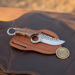 Karambit-Style Bull Cutter Knife for Ranch Work and Collecting