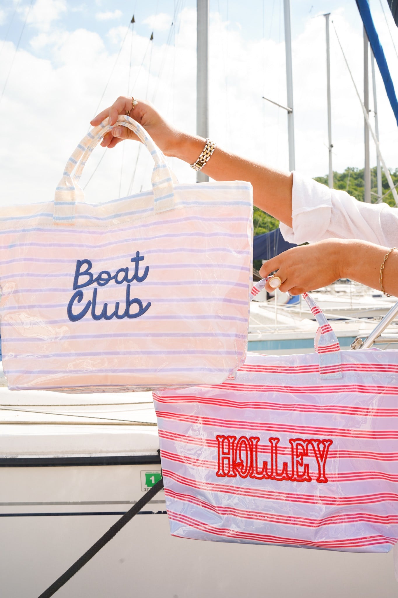 Cabana Clear Coat Tote