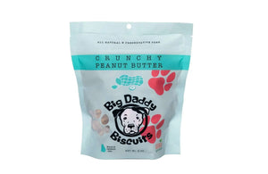 All-Natural Crunchy Peanut Butter Dog Biscuits by Big Daddy Biscuits, Southern food gift main product photo