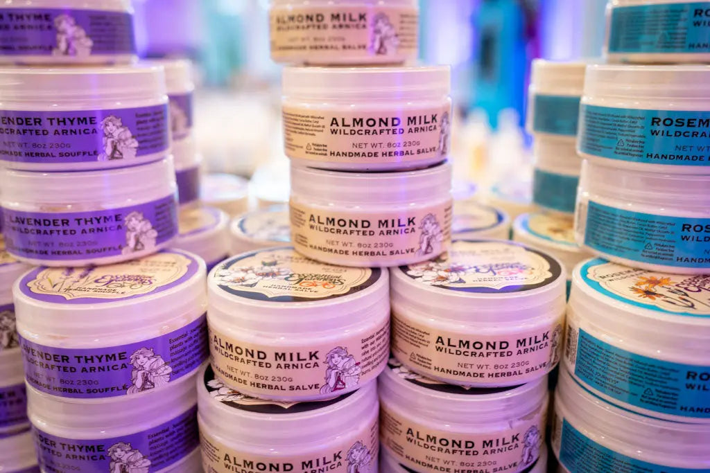 Almond Arnica Salve 8 Oz. ~ Almond Milk by Essential Journeys, handmade bath and body detail photo 5