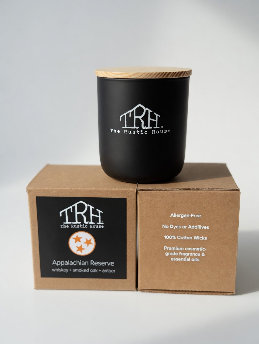 Appalachian Reserve Candle by The Rustic House, scented candle detail photo 4