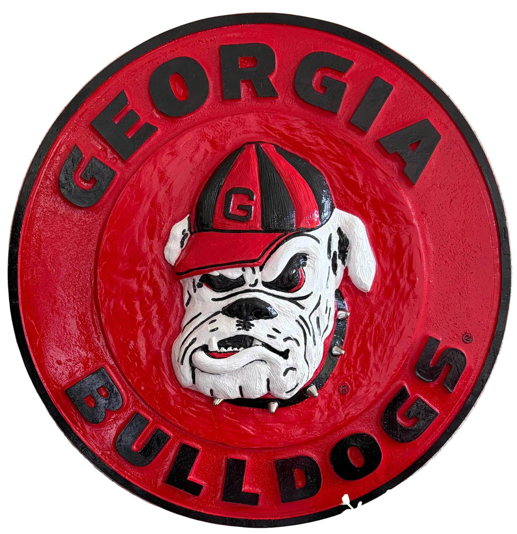 OG Georgia Bulldogs 3D Wall Sign with Steel Spiked Collar
