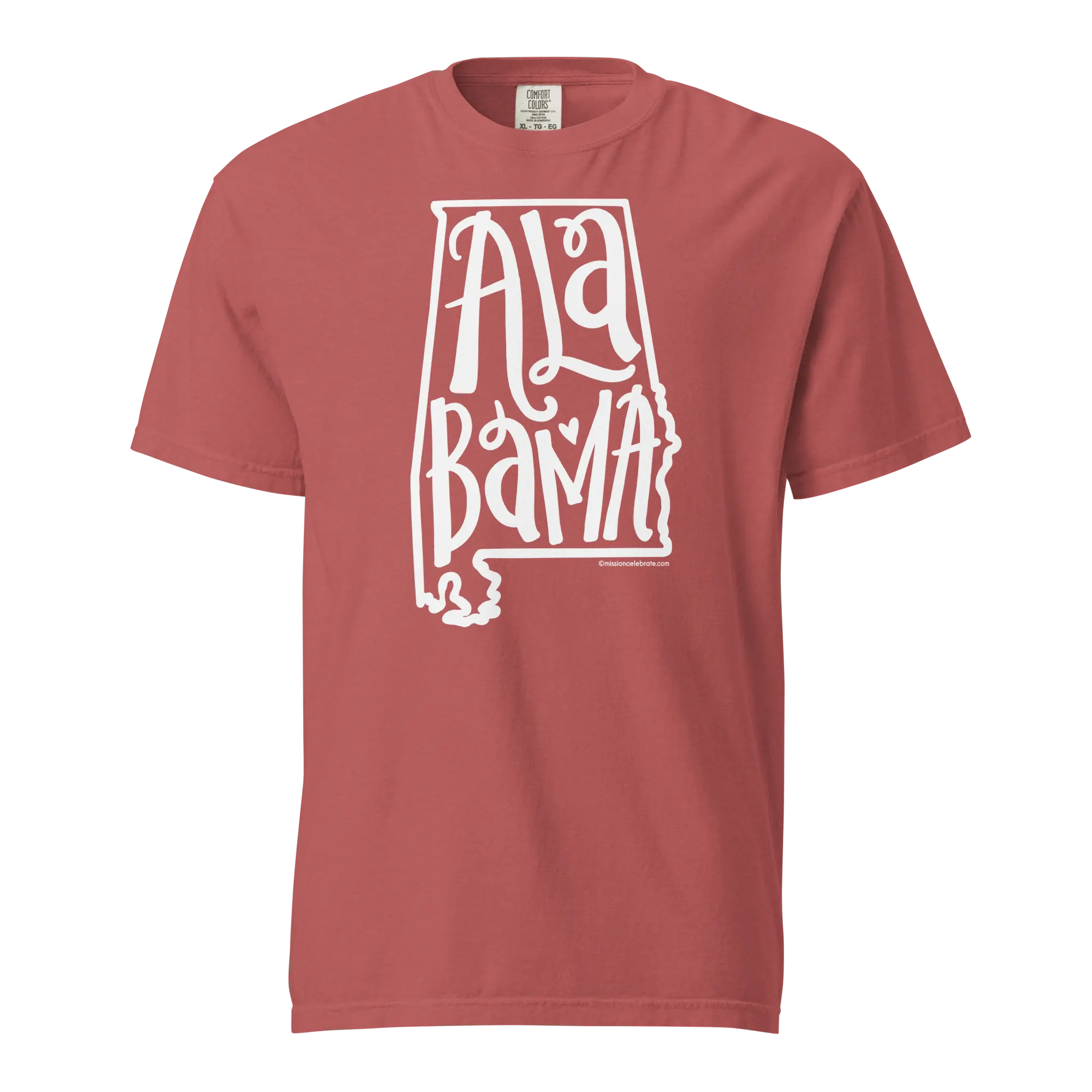 Alabama State T-Shirt - Bouncy Letter Design, Comfort Colors Tee, Leslie Gonce Artwork