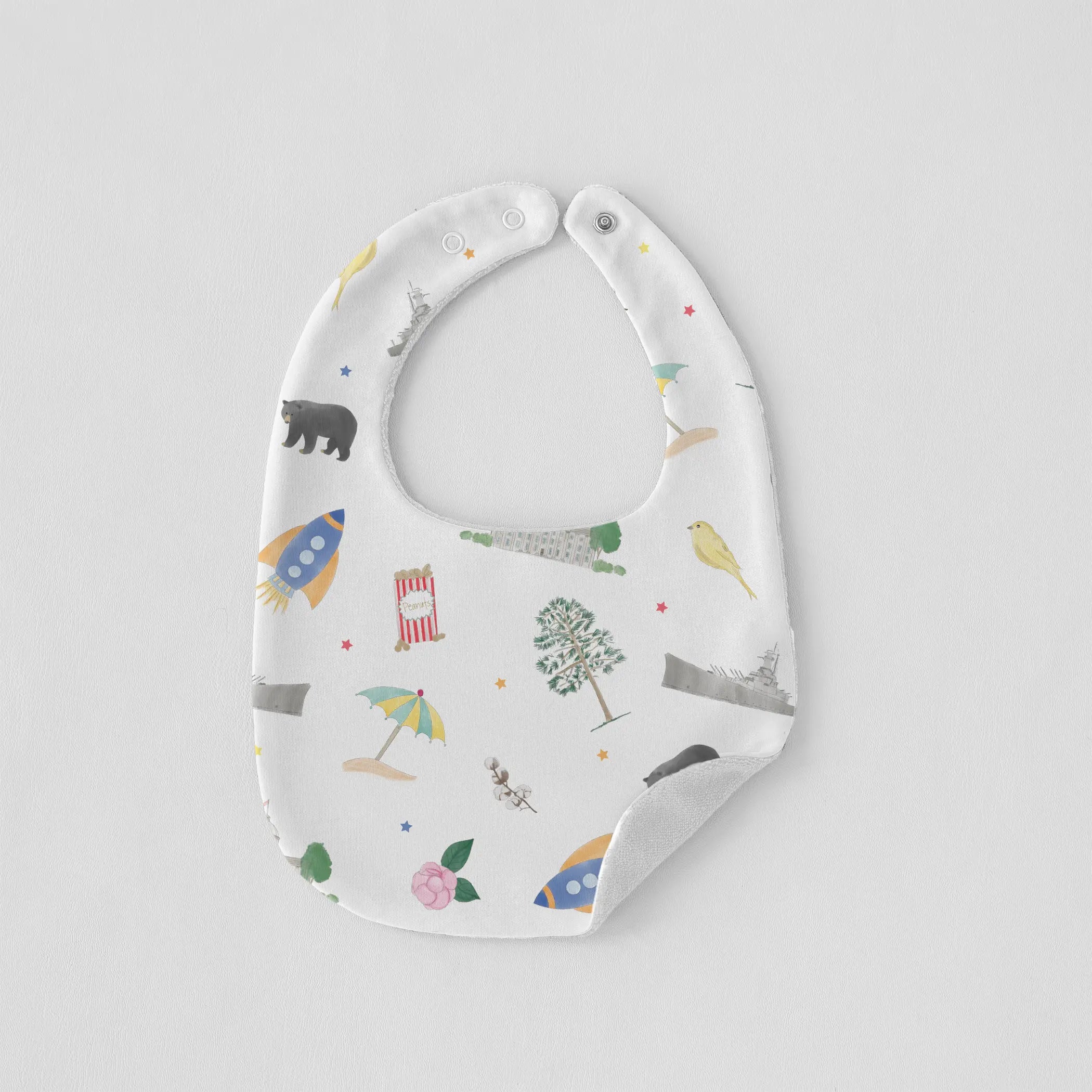 Alabama Kids Organic Cotton Baby Bib Nola Tawk