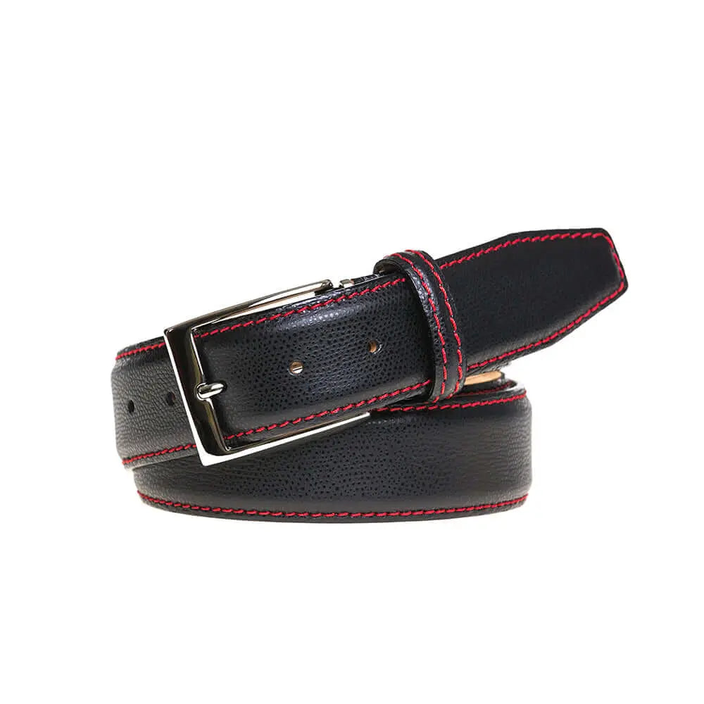 Alexander Roman Italian Calf Belt by Roger Ximenez: Bespoke Belts and Leather Accessories, handmade leather goods detail photo 3