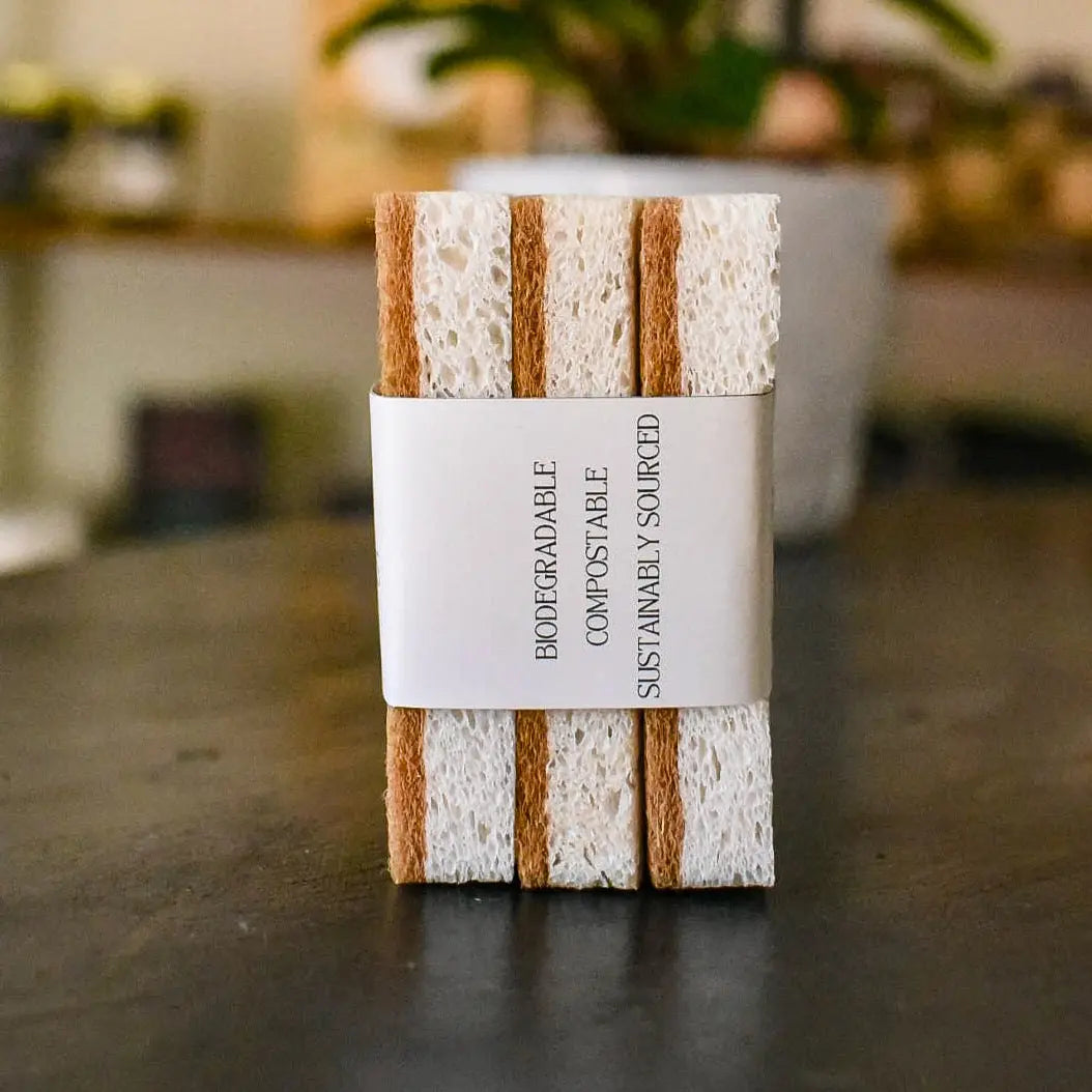 All Natural Sponges - Set of 3 by Still Magnolia, household cleaning products detail photo 2