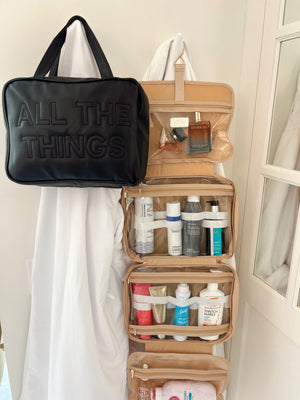 All The Things - Leather Hanging Bag by KenzKustomz, handmade leather goods detail photo 5