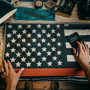 American Flag - Fire Hose - Thin Red Line by Recycled Firefighter, Southern home decor detail photo 7