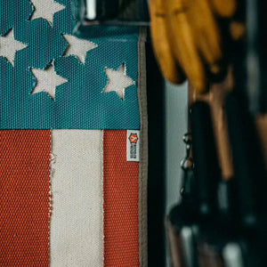 American Flag - Fire Hose & Arid Border by Recycled Firefighter, Southern home decor detail photo 8