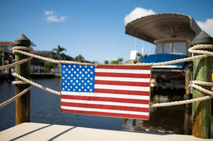 American Flag - Rubber Fire Hose - Waterproof by Recycled Firefighter, Southern food gift detail photo 2